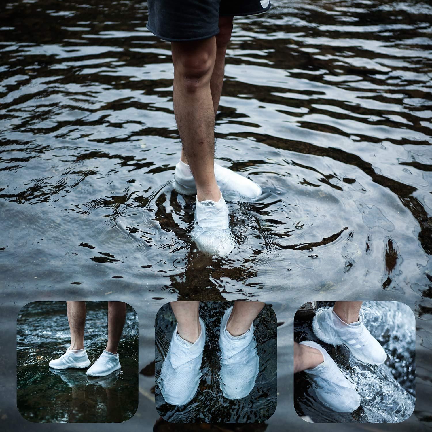 Shoe Cover-Silicone Reusable Anti skid Waterproof Shoe Protector